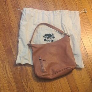Roots Dusty ROSE Leather Shoulder Bag